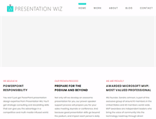 Tablet Screenshot of presentationwiz.biz